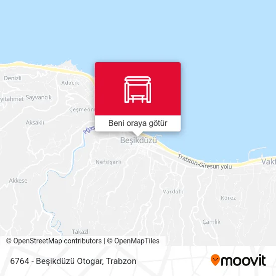 6764 - Beşikdüzü Otogar harita