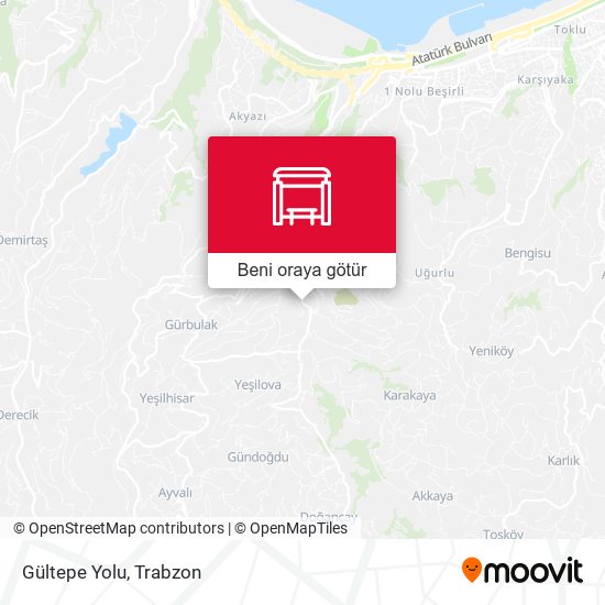 Gültepe Yolu harita