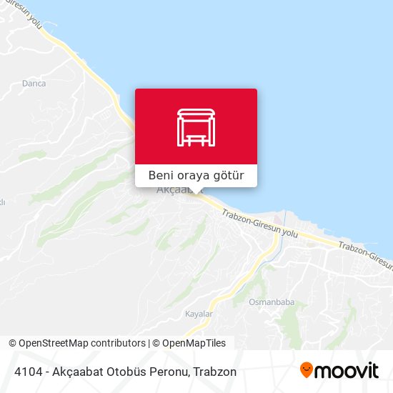 4104 - Akçaabat Otobüs Peronu harita