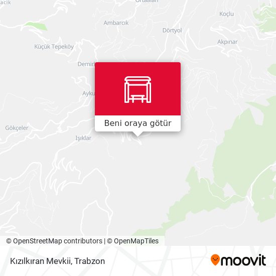Kızılkıran Mevkii harita