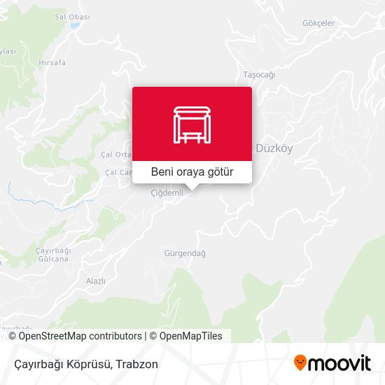 Çayırbağı Köprüsü harita