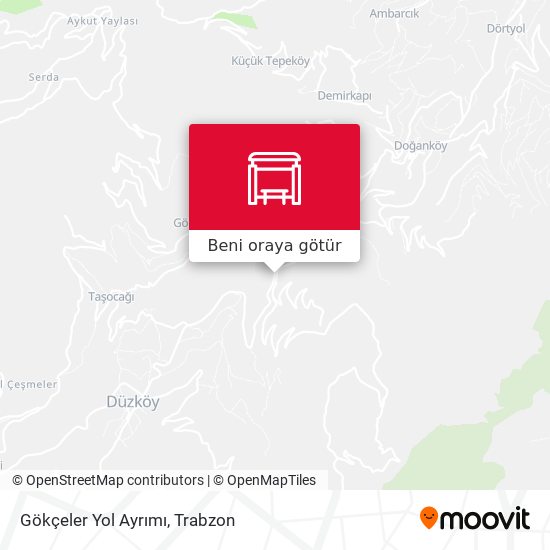Gökçeler Yol Ayrımı harita