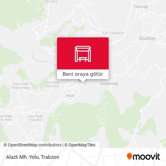 Alazlı Mh. Yolu harita