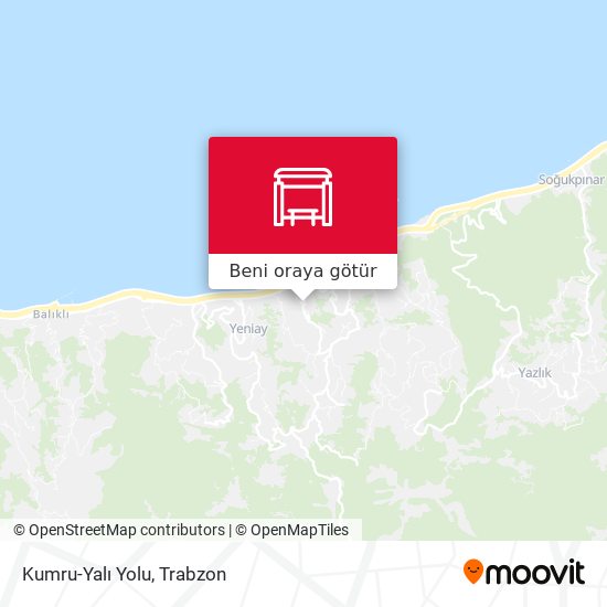 Kumru-Yalı Yolu harita