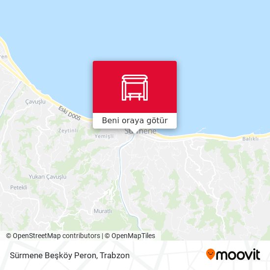 Sürmene Beşköy Peron harita