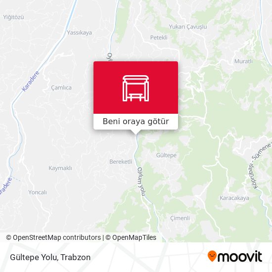 Gültepe Yolu harita