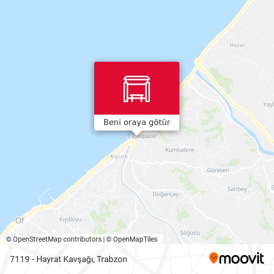 7119 - Hayrat Kavşağı harita