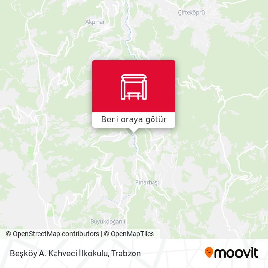 Beşköy A. Kahveci İlkokulu harita