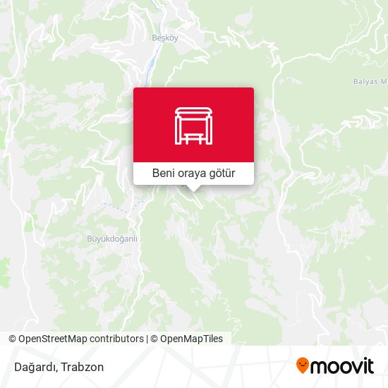 Dağardı harita