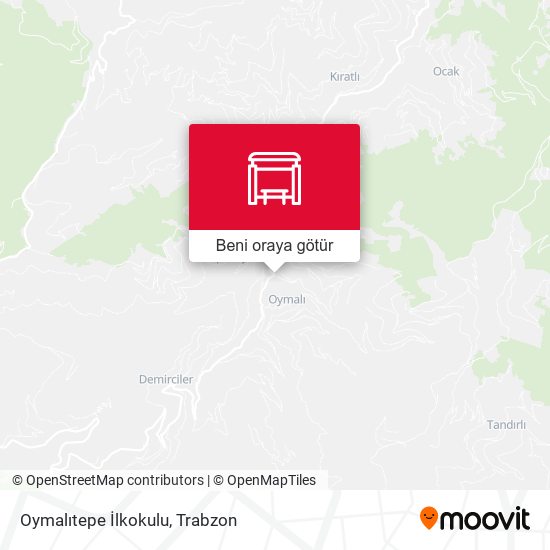 Oymalıtepe İlkokulu harita