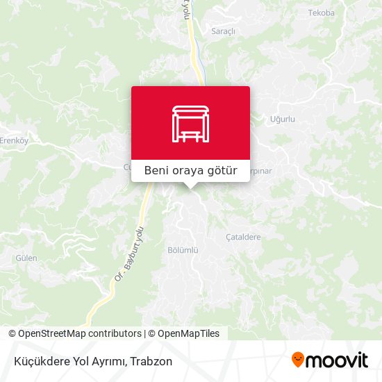 Küçükdere Yol Ayrımı harita