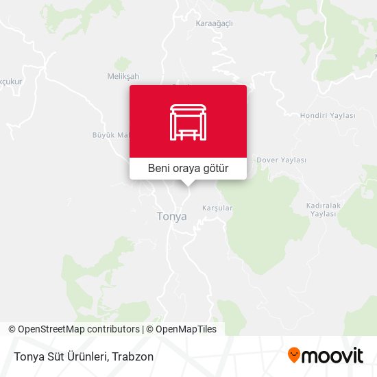 Tonya Süt Ürünleri harita