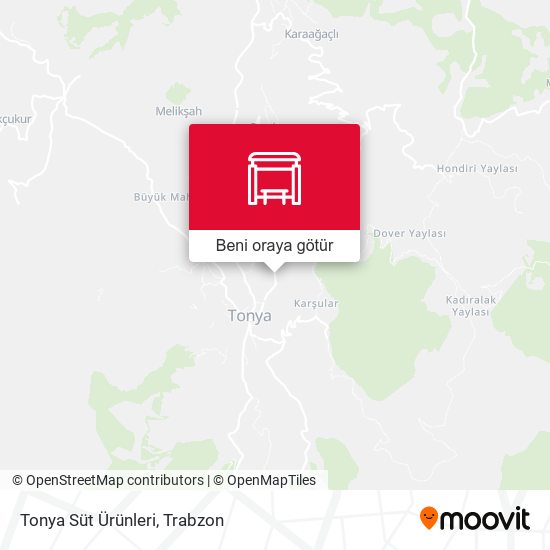 Tonya Süt Ürünleri harita