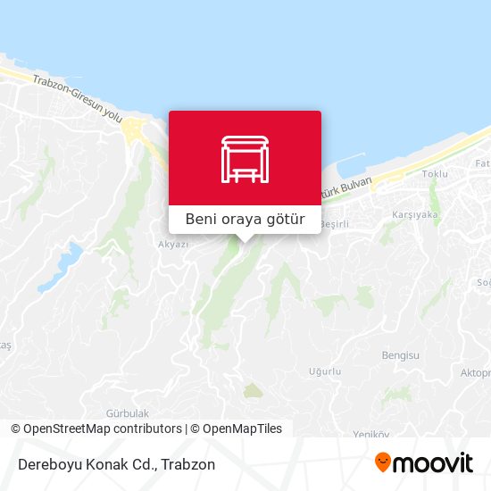 Dereboyu Konak Cd. harita