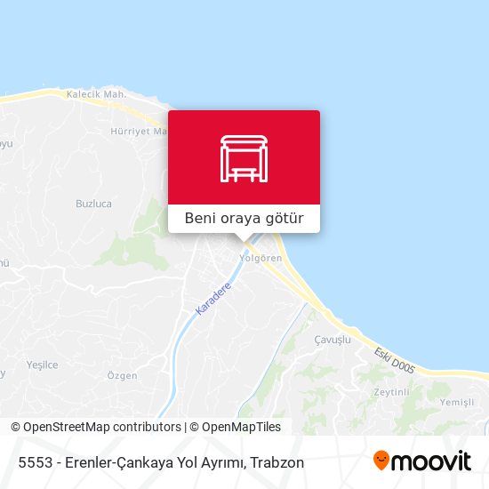 5553 - Erenler-Çankaya Yol Ayrımı harita