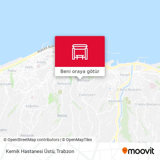 Kemik Hastanesi Üstü harita