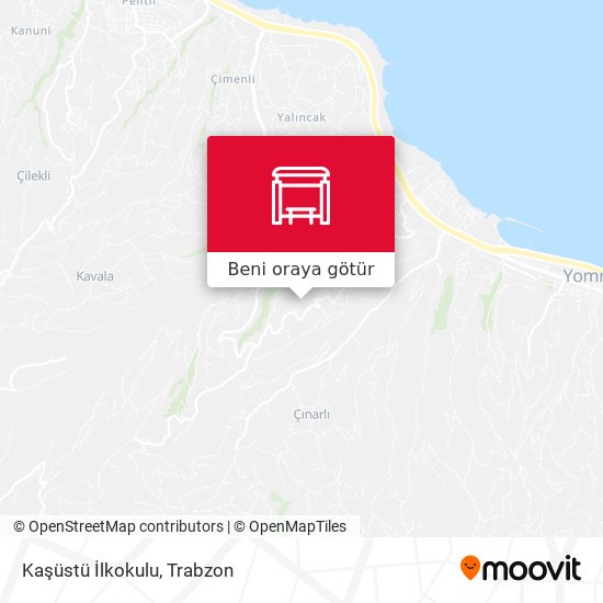 Kaşüstü İlkokulu harita