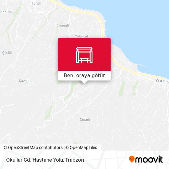 Okullar Cd. Hastane Yolu harita