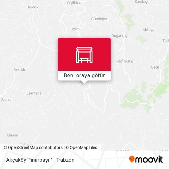 Akçaköy Pınarbaşı 1 harita