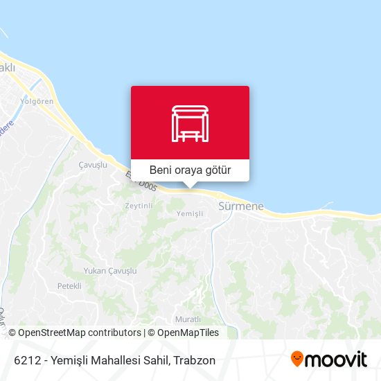 6212 - Yemişli Mahallesi Sahil harita