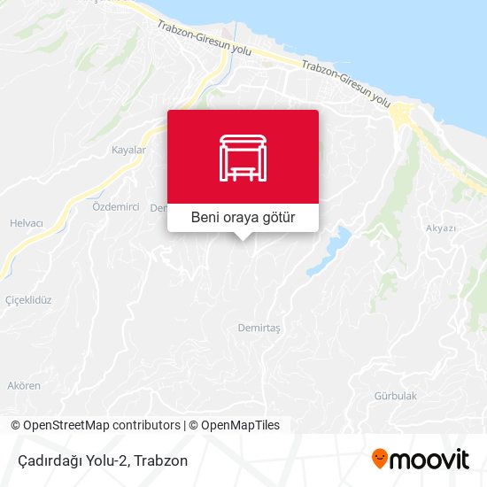 Çadırdağı Yolu-2 harita
