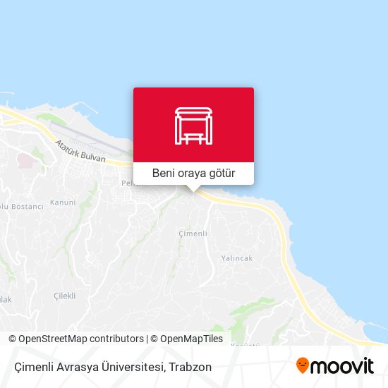 Çimenli Avrasya Üniversitesi harita