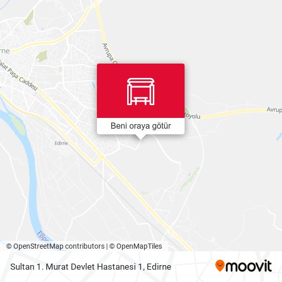 Sultan 1. Murat Devlet Hastanesi 1 harita