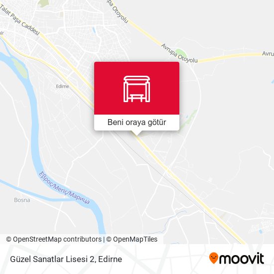 Güzel Sanatlar Lisesi 2 harita