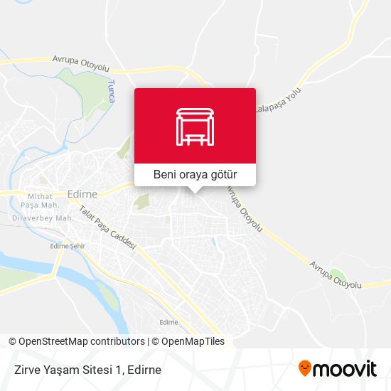 Zirve Yaşam Sitesi 1 harita