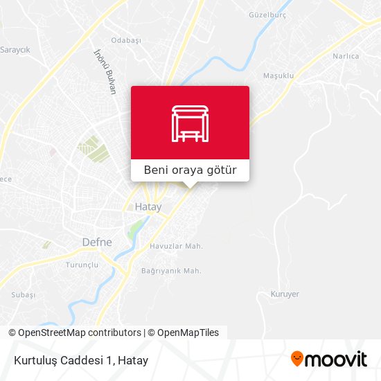 Kurtuluş Caddesi 1 harita