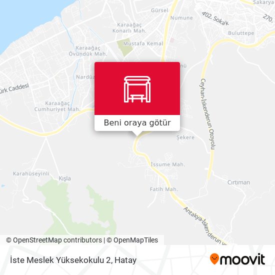 İste Meslek Yüksekokulu 2 harita