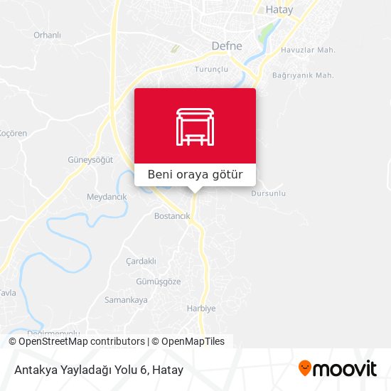 Antakya Yayladağı Yolu 6 harita