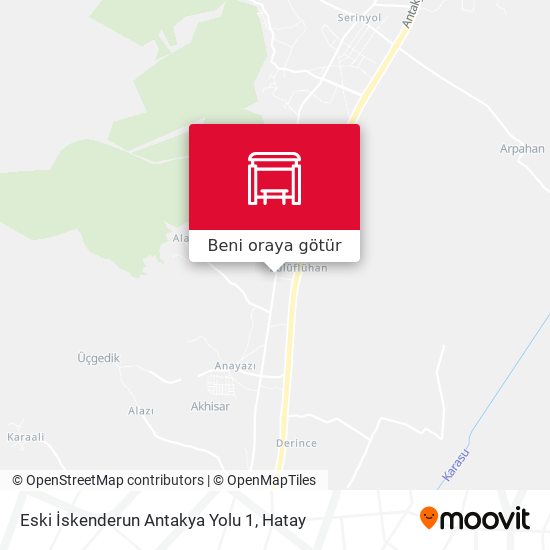 Eski İskenderun Antakya Yolu 1 harita