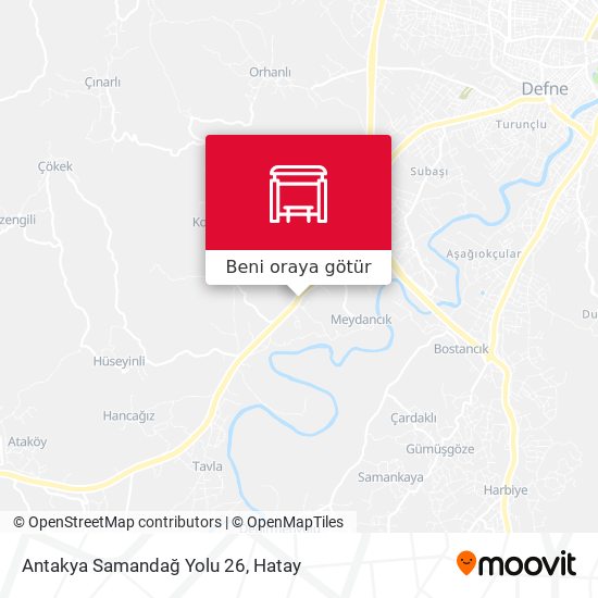 Antakya Samandağ Yolu 26 harita