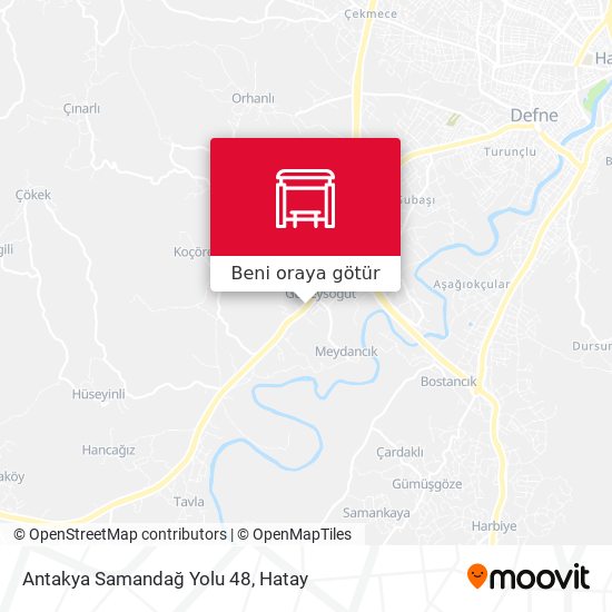 Antakya Samandağ Yolu 48 harita