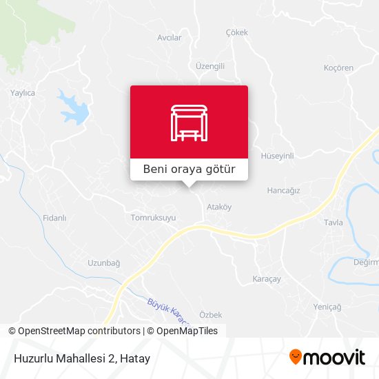 Huzurlu Mahallesi 2 harita