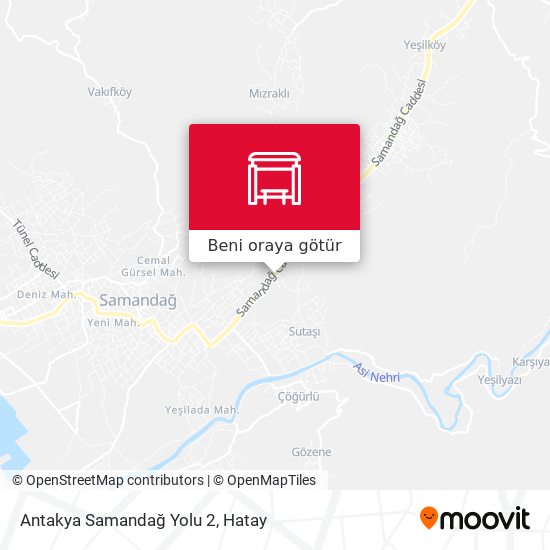 Antakya Samandağ Yolu 2 harita