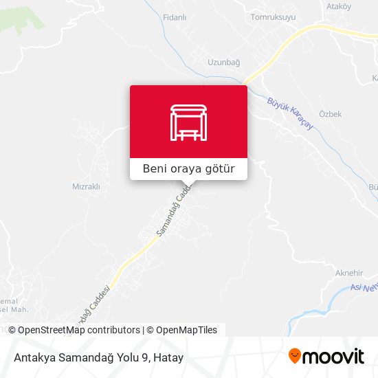 Antakya Samandağ Yolu 9 harita