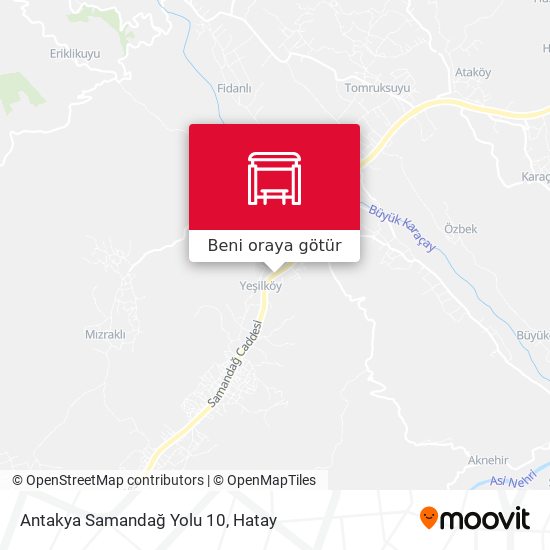 Antakya Samandağ Yolu 10 harita