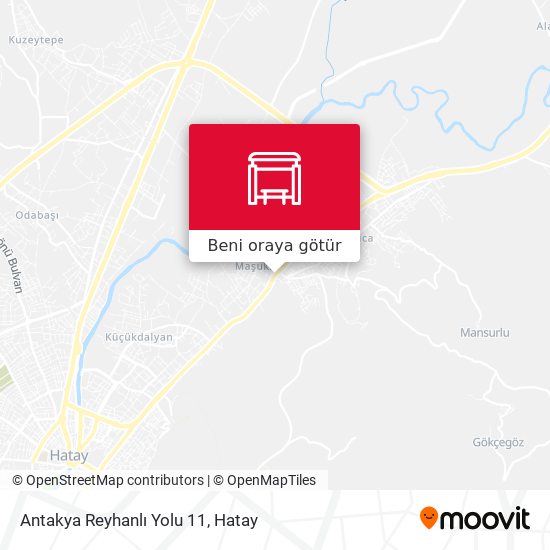 Antakya Reyhanlı Yolu 11 harita