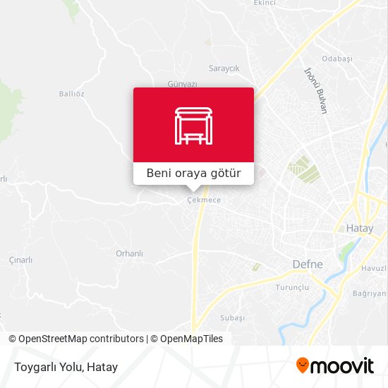 Toygarlı Yolu harita