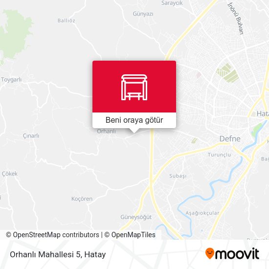 Orhanlı Mahallesi 5 harita