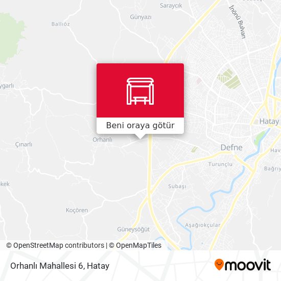 Orhanlı Mahallesi 6 harita