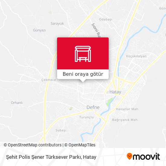 Şehit Polis Şener Türksever Parkı harita