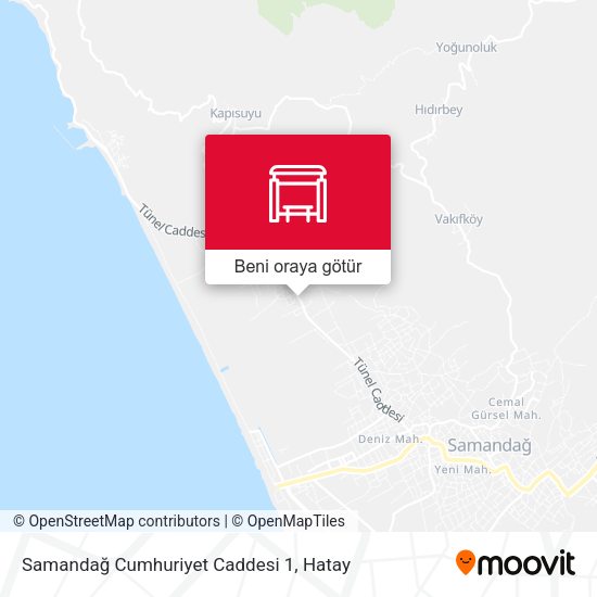 Samandağ Cumhuriyet Caddesi 1 harita