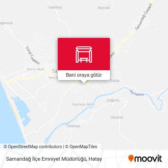 Samandağ İlçe Emniyet Müdürlüğü harita