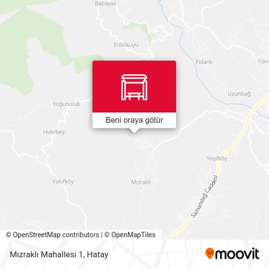Mızraklı Mahallesi 1 harita