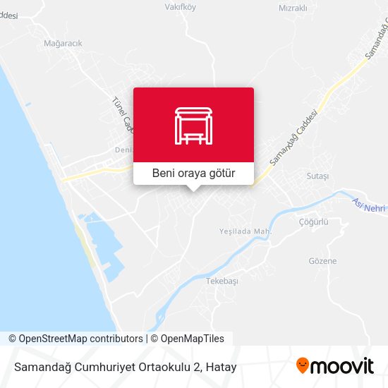 Samandağ Cumhuriyet Ortaokulu 2 harita