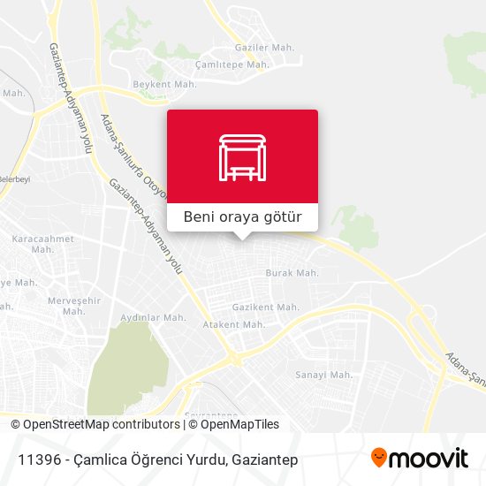 11396 - Çamlica Öğrenci Yurdu harita