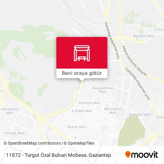 11872 - Turgut Özal Bulvari Mobese harita